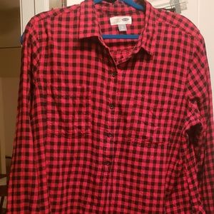 Buffalo plaid flannel shirt